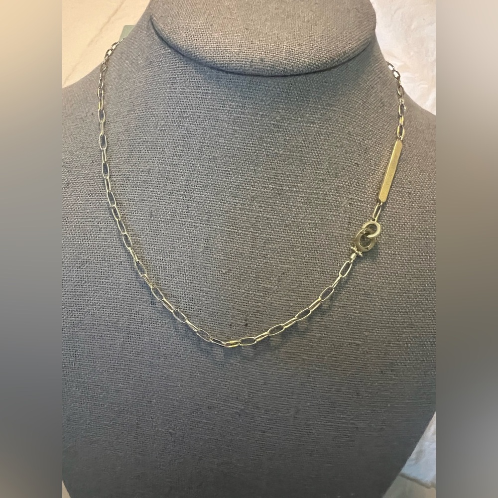 Gold Filled Link Disk Chain Necklace